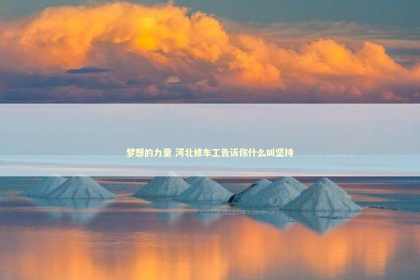 梦想的力量 河北修车工告诉你什么叫坚持 新闻