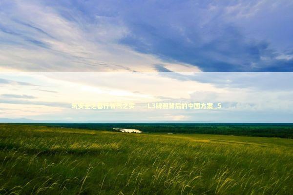 筑安全之基行智驾之实——L3牌照背后的中国方案_5