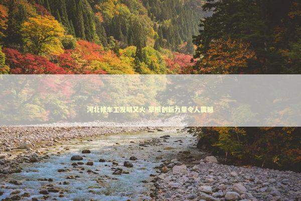 河北修车工发明又火 草根创新力量令人震撼