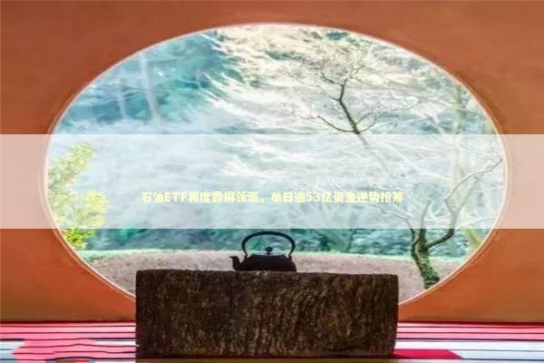 石油ETF再度霸屏领涨，单日逾53亿资金逆势抢筹 新闻